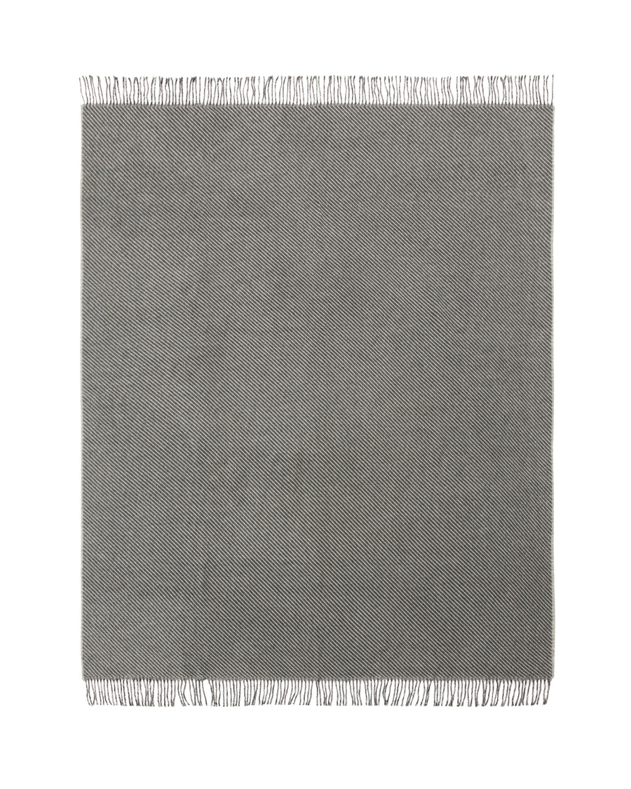 Inca plaid misto alpaca - 130x180 cm - 51"x70" in / Grigio/ Bianco Beige (771222-009-0004)